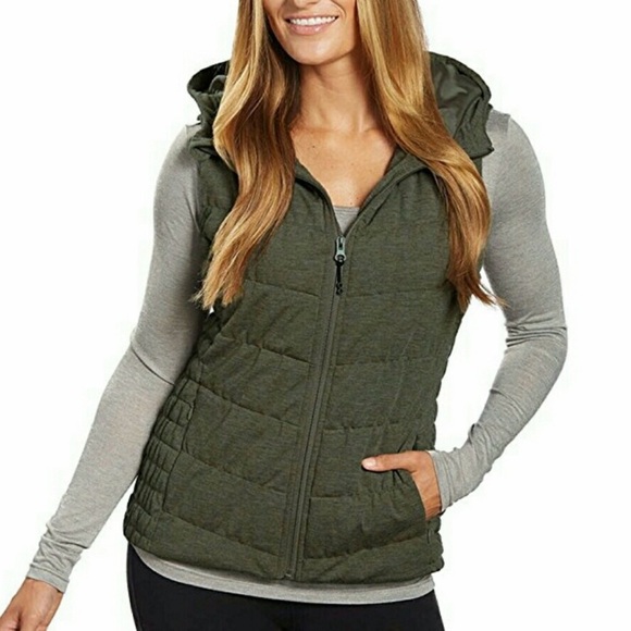 Blanc Noir Quilted Hooded Vest - Picture 1 of 8